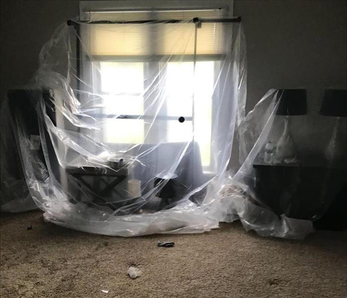 Bedroom Damage After Storm